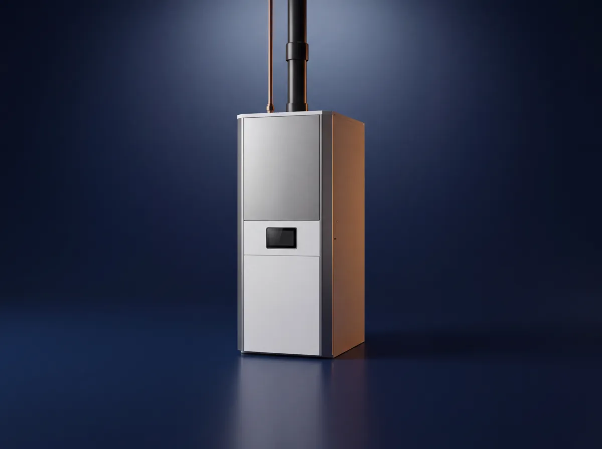 A modern high-efficiency gas furnace